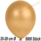 Metallic Luftballons in Gold, 25-28 cm, 5000 Stück