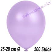 Metallic Luftballons in Lila, 25-28 cm, 500 Stück