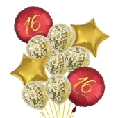 Geburtstag Luftballons Partyset zum 16. Geburtstag
