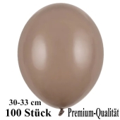 Premium Luftballons aus Latex, 30 cm - 33 cm, capuccino, 100 Stück