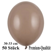 Premium Luftballons aus Latex, 30 cm - 33 cm, capuccino 50 Stück