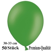 Premium Luftballons aus Latex, 30 cm - 33 cm, dunkelgrün, 50 Stück