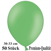 Premium Luftballons aus Latex, 30 cm - 33 cm, Grün, 50 Stück