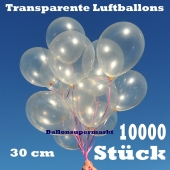 Luftballons Transparent, 30 cm, 10000 Stück