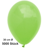 Luftballon Apfelgrün, Pastell, gute Qualität, 5000 Stück