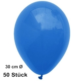 Luftballon Blau, Pastell, gute Qualität, 50 Stück