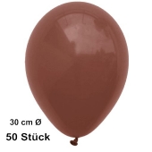 Luftballon Braun, Maroon, Pastell, gute Qualität, 50 Stück