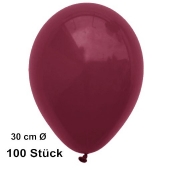Luftballon Burgund, Pastell, gute Qualität, 100 Stück