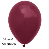 Luftballon Burgund, Pastell, gute Qualität, 50 Stück