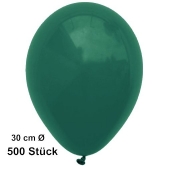 Luftballon Dunkelgrün, Pastell, gute Qualität, 500 Stück
