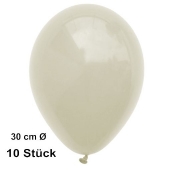 Luftballon Elfenbein, Pastell, gute Qualität, 10 Stück