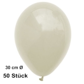 Luftballon Elfenbein, Pastell, gute Qualität, 50 Stück