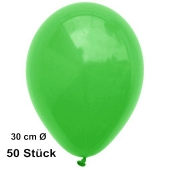 Luftballon Grün, Pastell, gute Qualität, 50 Stück