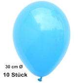 Luftballons 30 cm, Himmelblau, 10 Stück