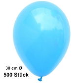 Luftballon Himmelblau, Pastell, gute Qualität, 500 Stück