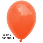 Luftballon Orange, Pastell, gute Qualität, 500 Stück