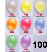 Perlmutt Luftballons 25 cm, 100 Stück