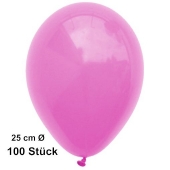 Luftballons Pink, 25 cm, 100 Stück, preiswert und günstig