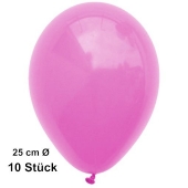 Luftballons Pink 25 cm, 10 Stück, preiswert und günstig