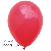 Luftballon Rot, Pastell, gute Qualität, 1000 Stück