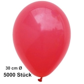 Luftballon Rot, Pastell, gute Qualität, 5000 Stück