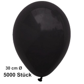 Luftballon Schwarz, Pastell, gute Qualität, 5000 Stück