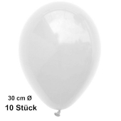 Luftballons, preiswert und günstig, weiß, 10 Stück