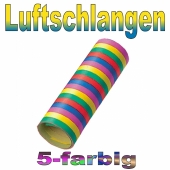 Luftschlangen 5-farbig, flammenhemmend