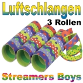 Luftschlangen Streamers Boys