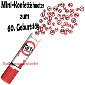 Mini-Konfettikanone Verkehrsschild 60
