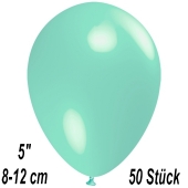 Luftballons 12 cm, Aquamarin, 50 Stück