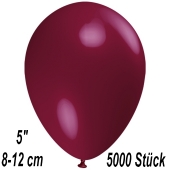 Luftballons 12 cm, Bordeaux, 5000 Stück