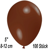 Luftballons 12 cm, Braun, 100 Stück
