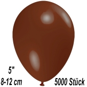 Luftballons 12 cm, Braun, 5000 Stück