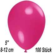 Luftballons 12 cm, Fuchsia, 100 Stück