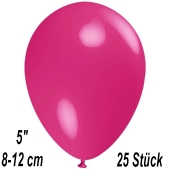 Luftballons 12 cm, Fuchsia, 25 Stück