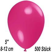Luftballons 12 cm, Fuchsia, 500 Stück