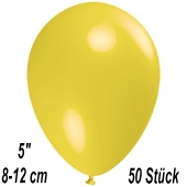 Luftballons 12 cm, Gelb, 50 Stück
