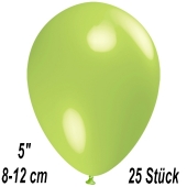 Luftballons 12 cm, Limonengrün, 25 Stück
