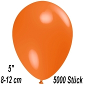Luftballons 12 cm, Orange, 5000 Stück