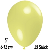 Luftballons 12 cm, Pastellgelb, 25 Stück