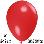 Luftballons 12 cm, Rot, 5000 Stück