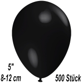 Luftballons 12 cm, Schwarz, 500 Stück