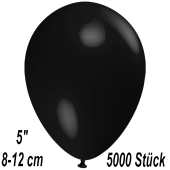 Luftballons 12 cm, Schwarz, 5000 Stück