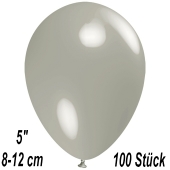 Luftballons 12 cm, Silbergrau, 100 Stück