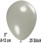 Luftballons 12 cm, Silbergrau, 25 Stück