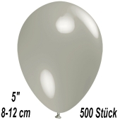 Luftballons 12 cm, Silbergrau, 500 Stück