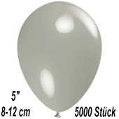 Luftballons 12 cm, Silbergrau, 5000 Stück