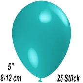 Luftballons 12 cm, Türkis, 25 Stück