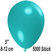 Luftballons 12 cm, Türkis, 5000 Stück